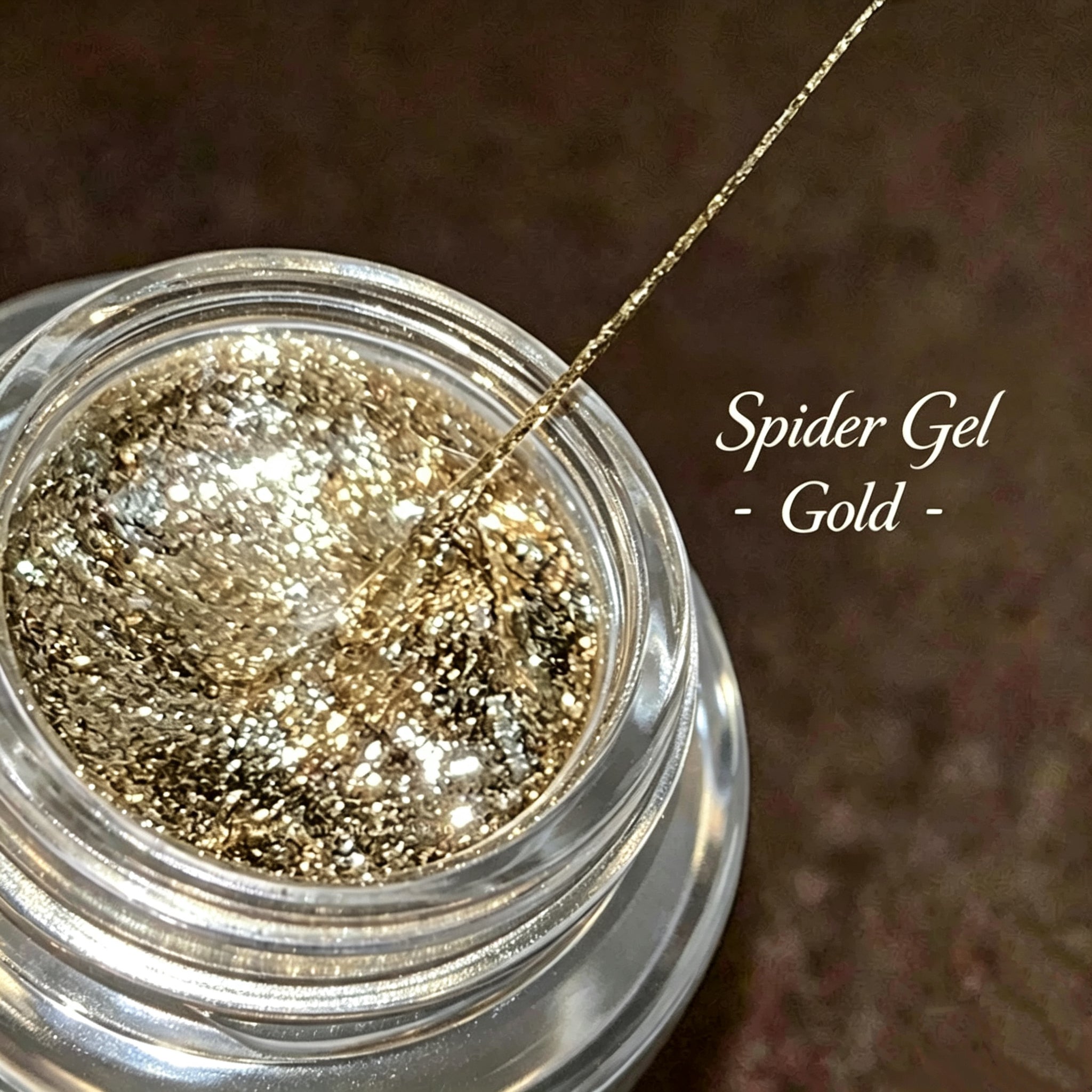 Metallic Glitter Drawing Spider Gel For DIY Nail Art Line‑Design