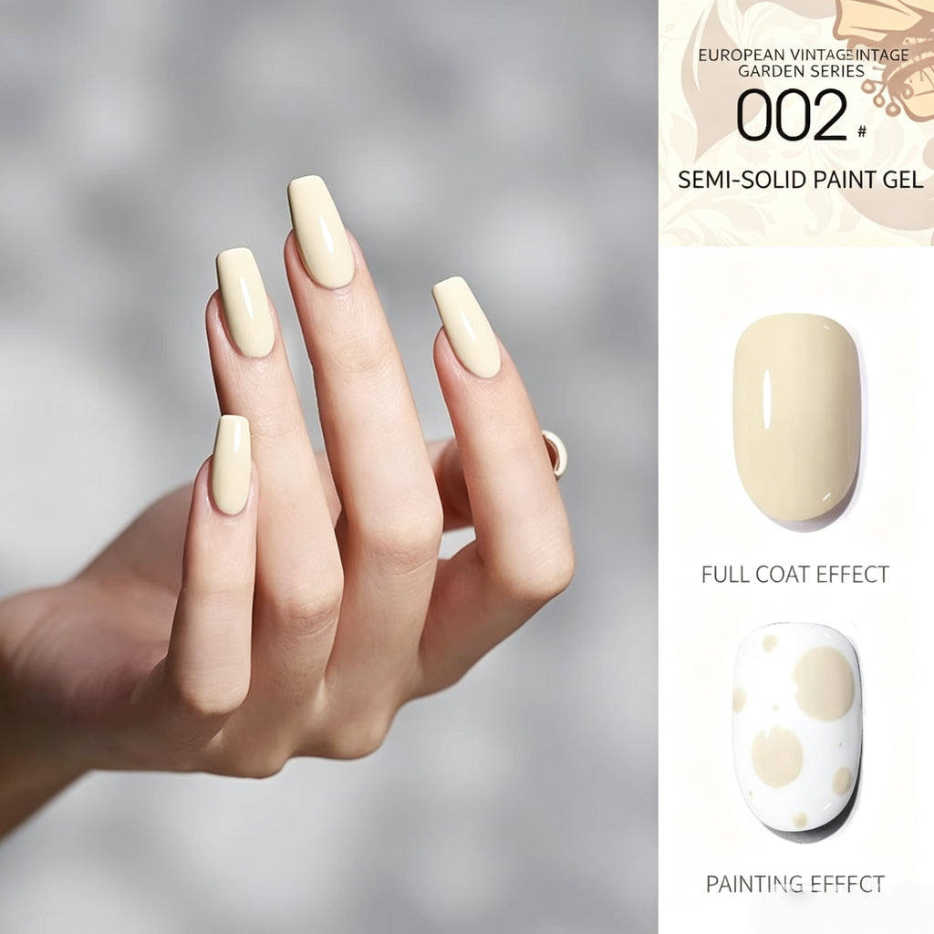 18 Colors Semi‑Solid Nail Paint Gel, Non‑Wipe Cream Gel for Nail Art Painting, Liner & DIY Manicure