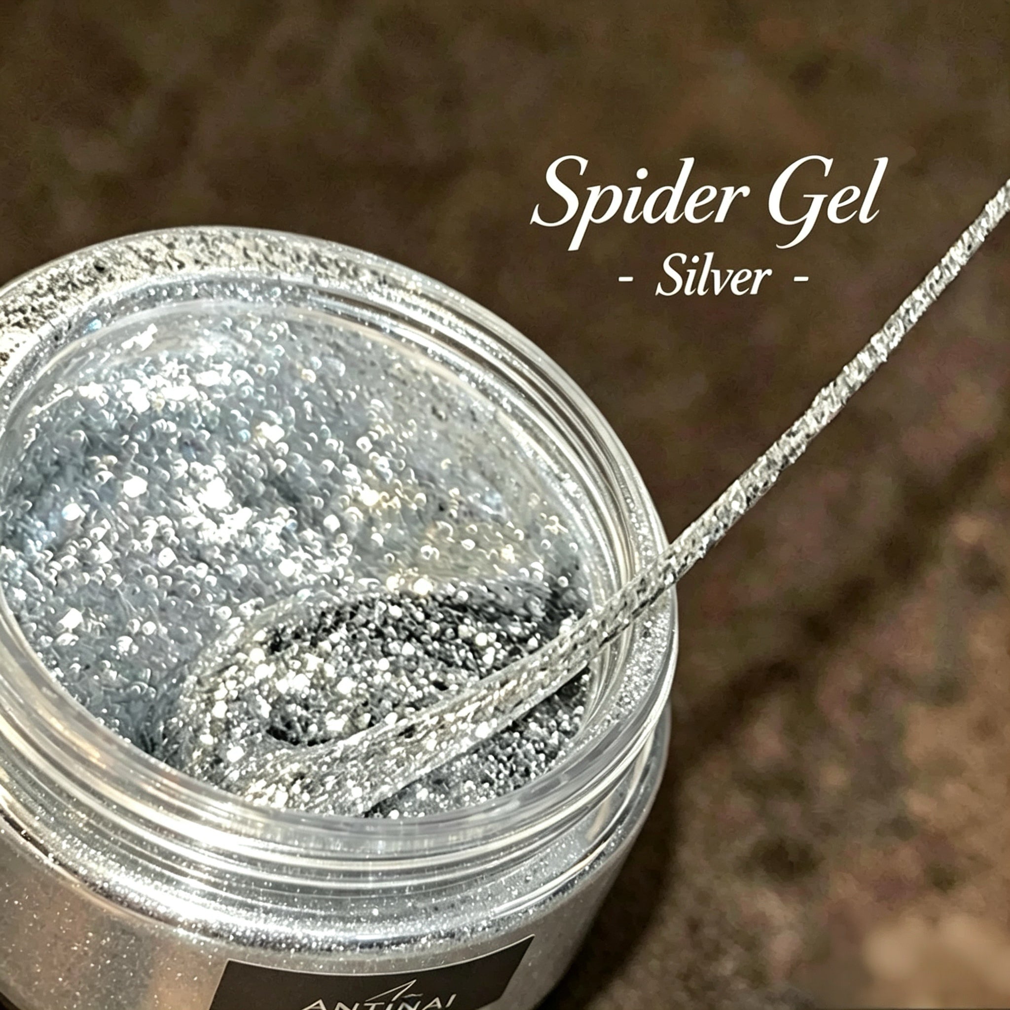 Metallic Glitter Drawing Spider Gel For DIY Nail Art Line‑Design