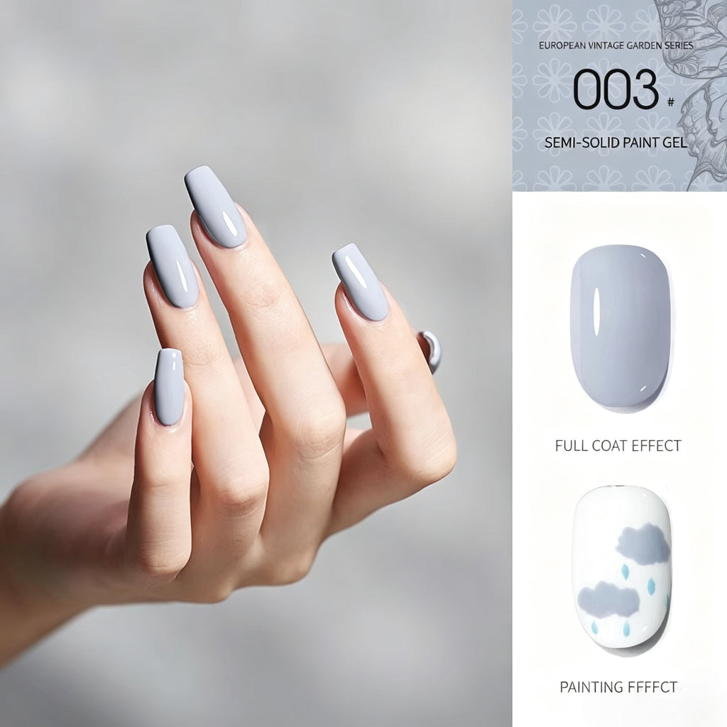 18 Colors Semi‑Solid Nail Paint Gel, Non‑Wipe Cream Gel for Nail Art Painting, Liner & DIY Manicure