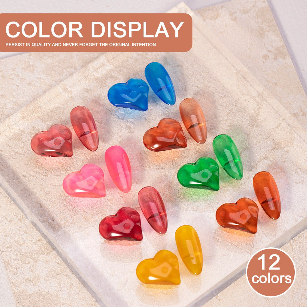 15ml ANTINAI Semi‑Sheer Jelly Gel Nail Polish, Bright Stained Glass Translucent Color for Nail Art