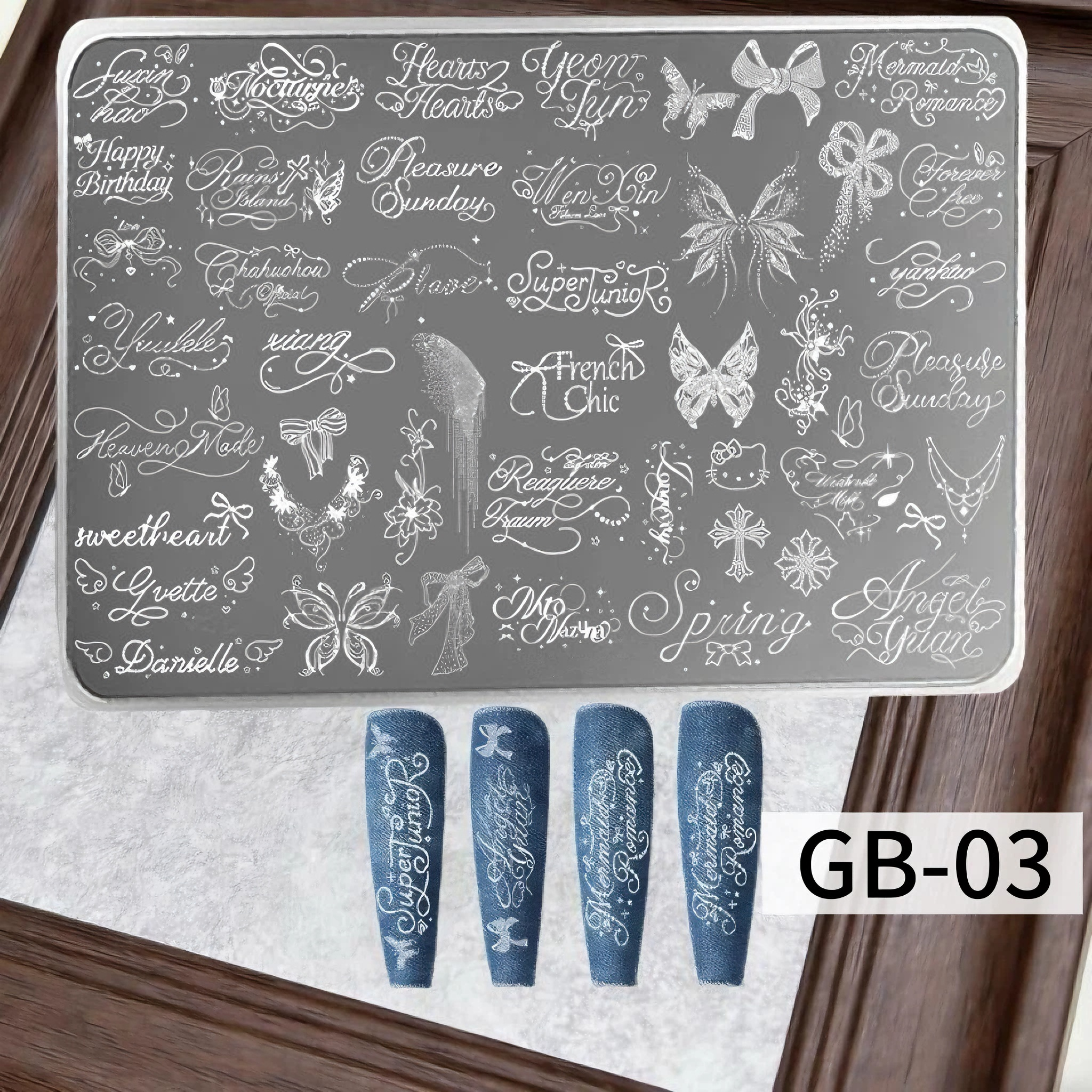 Nail Stamping Plates Set 12 Styles Lace Checkerboard Floral Butterfly Image Plates For DIY Nail Art Manicure Decor