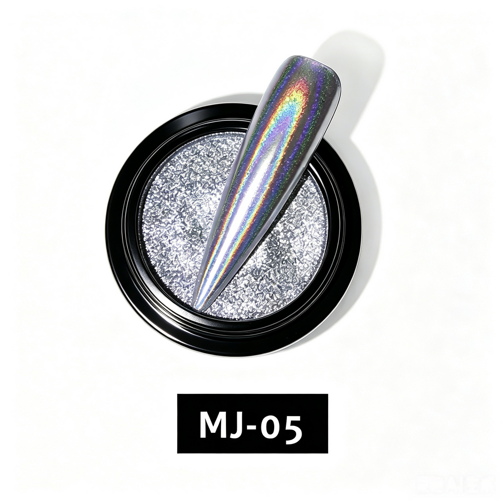 Mirror Chrome Nail Powder ,  Ultra Fine Magic Mirror Effect Powder for Nail Art DIY