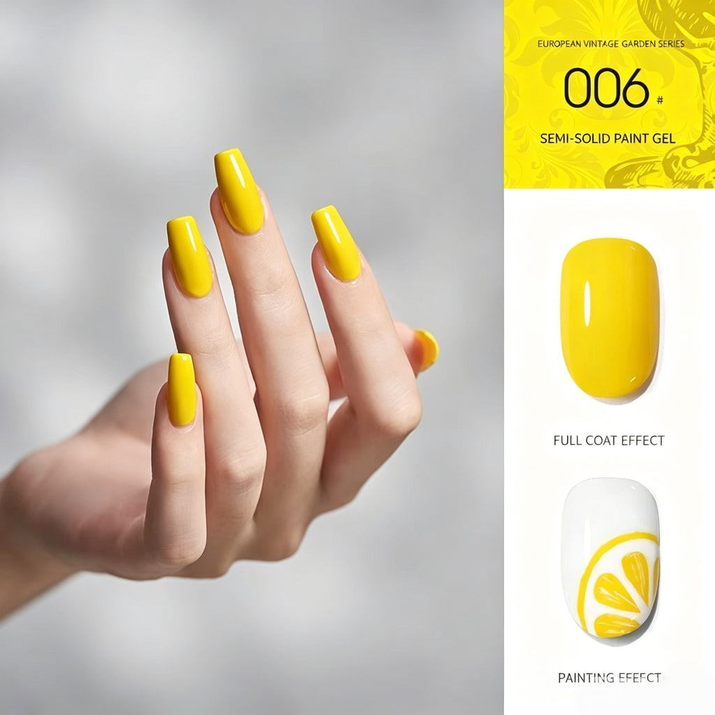 18 Colors Semi‑Solid Nail Paint Gel, Non‑Wipe Cream Gel for Nail Art Painting, Liner & DIY Manicure