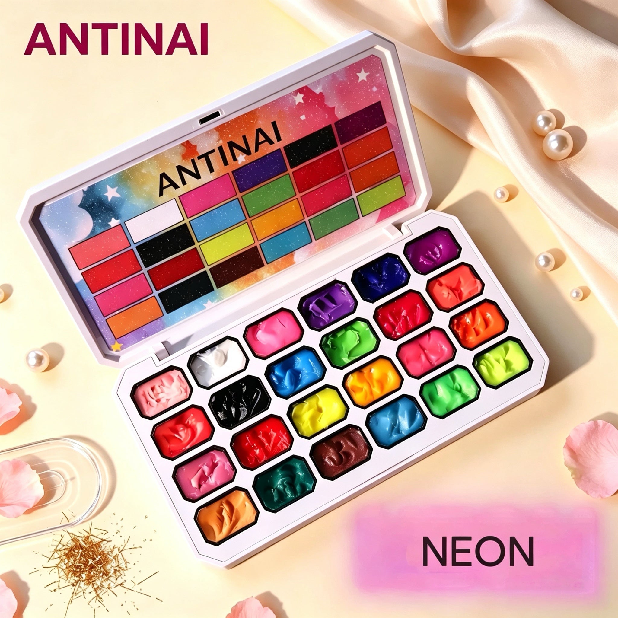 ANTINAI 5D Carving Gel Palette 24 Colors 3D Sculpting Painting Gel Solid Nail Gel For DIY Nail Art Embossed Decoration