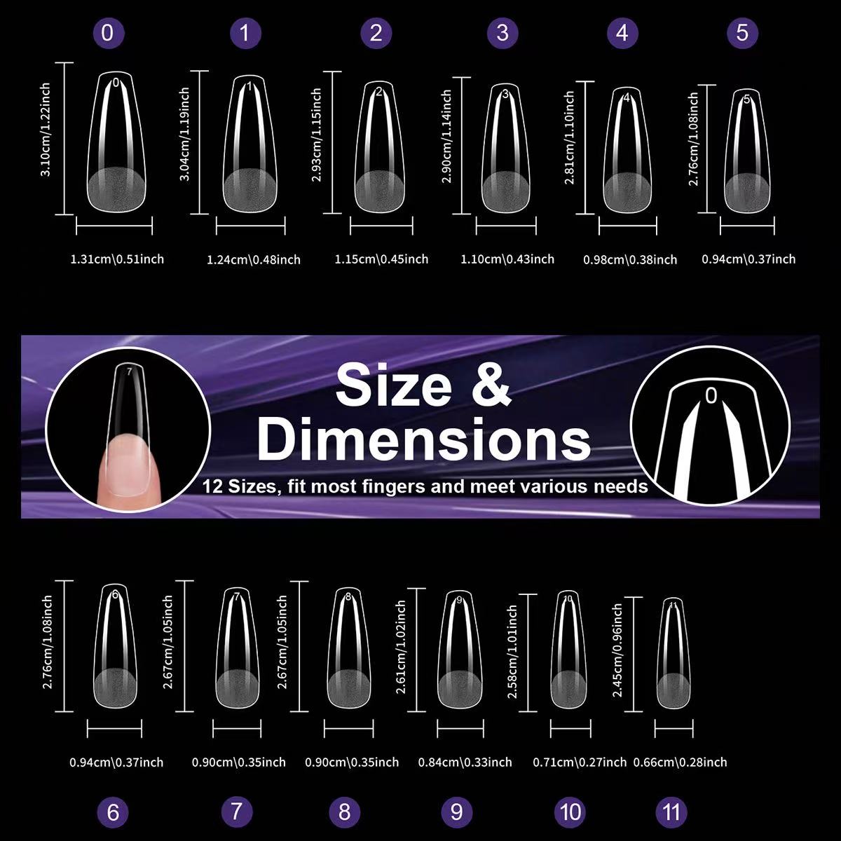 ANTINAI Soft Gel Nail Tips 240Pcs – Half Matte No-File Press-On Nail Tips Multi Shape Clear Full Cover False Nails for Nail Extension DIY Manicure