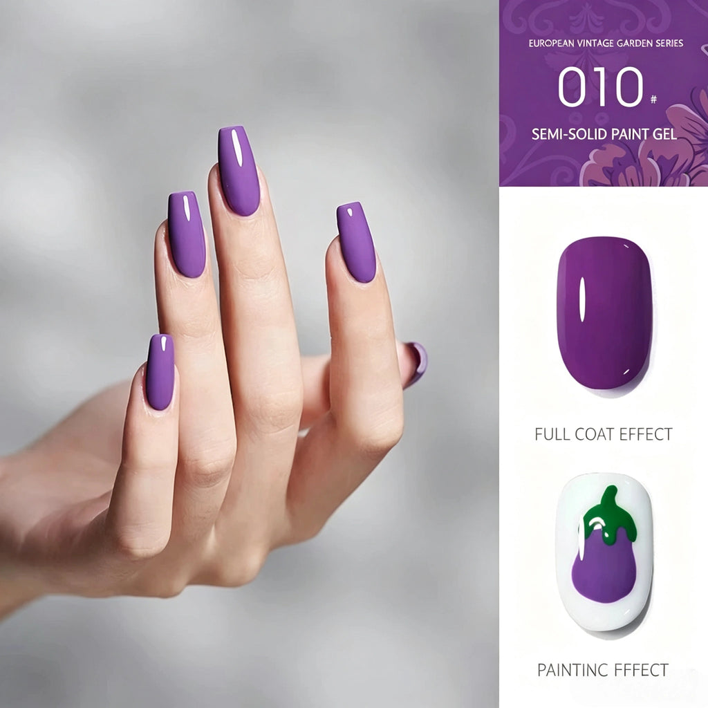 18 Colors Semi‑Solid Nail Paint Gel, Non‑Wipe Cream Gel for Nail Art Painting, Liner & DIY Manicure