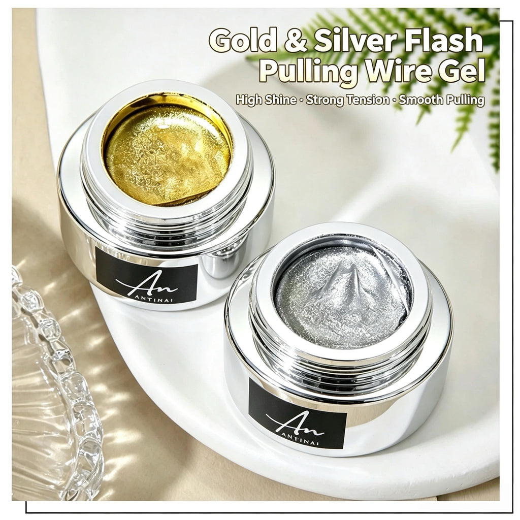 Metallic Glitter Drawing Spider Gel For DIY Nail Art Line‑Design