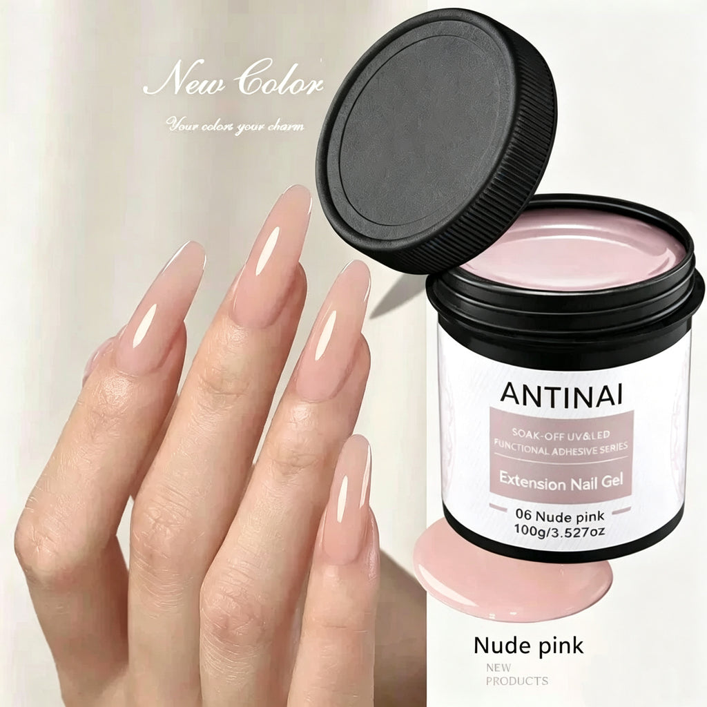 7 in 1 Builder Nail Gel, ANTINAI Multi-Functional Extension Gel for Apex Building, Nail Enhancement, Rhinestone Glue, Nail Shaping
