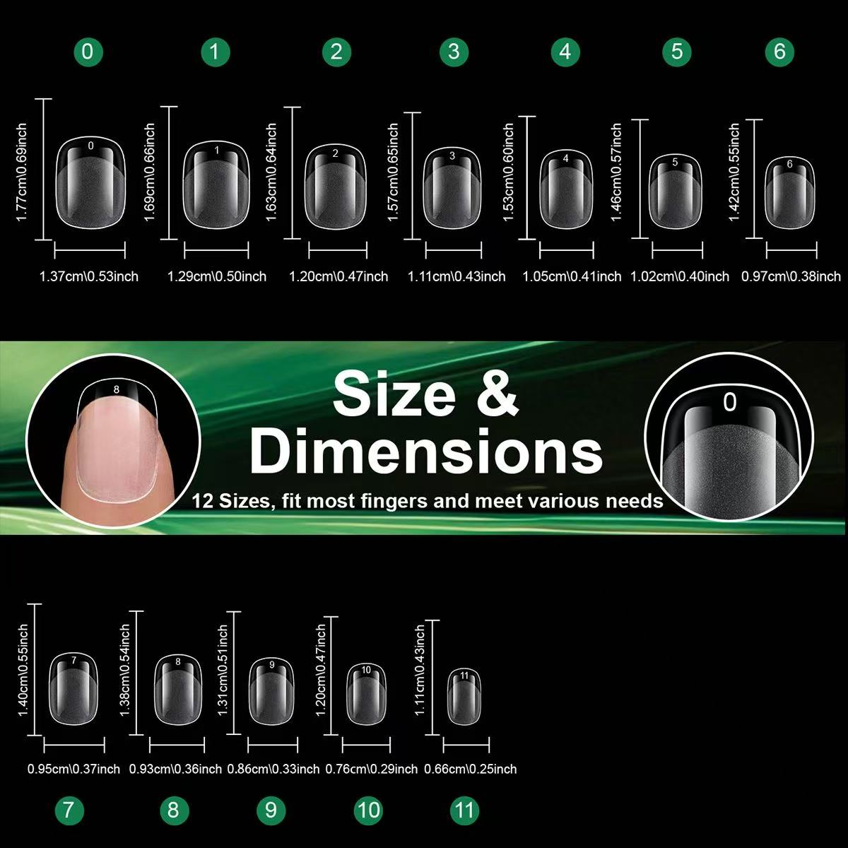 ANTINAI Soft Gel Nail Tips 240Pcs – Half Matte No-File Press-On Nail Tips Multi Shape Clear Full Cover False Nails for Nail Extension DIY Manicure