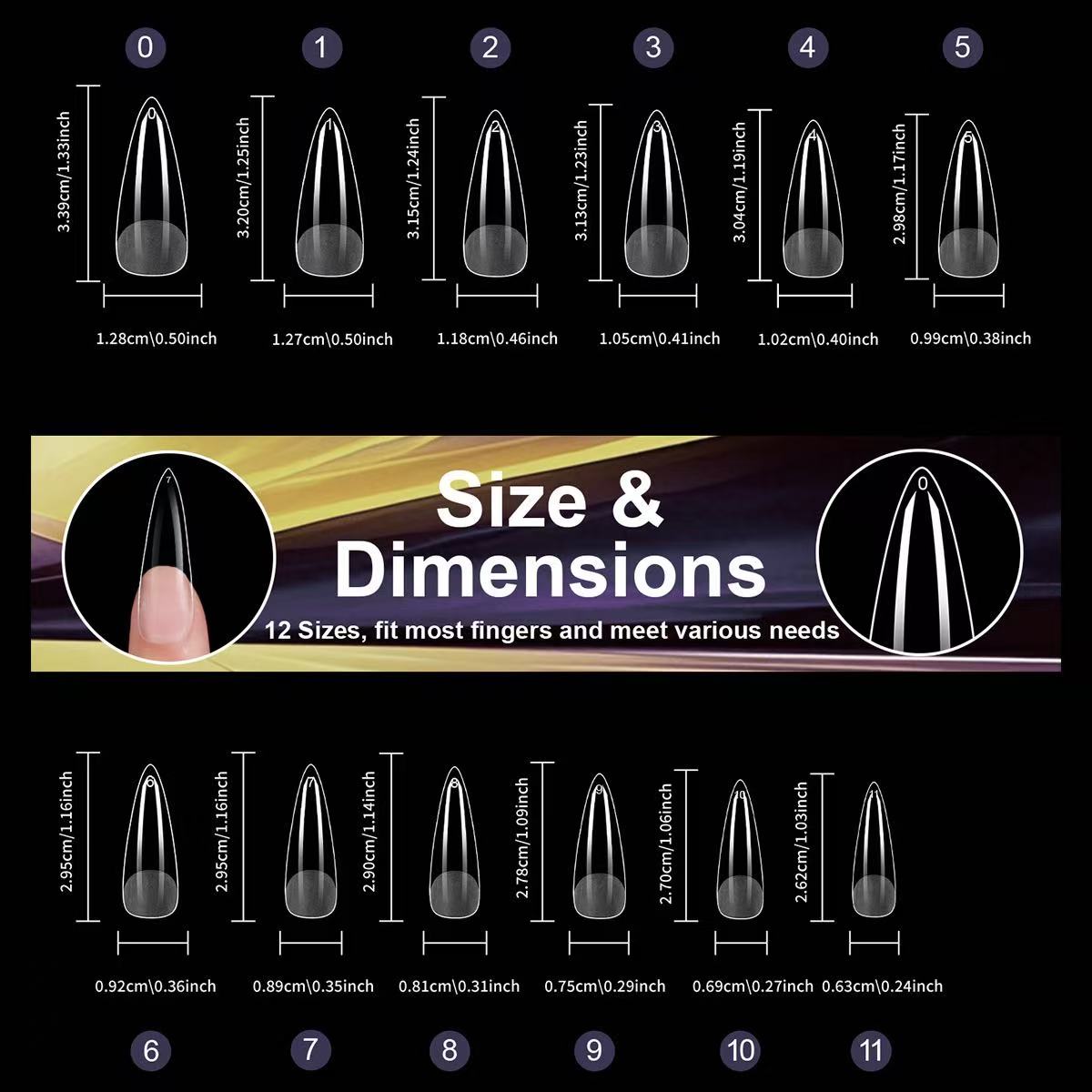 ANTINAI Soft Gel Nail Tips 240Pcs – Half Matte No-File Press-On Nail Tips Multi Shape Clear Full Cover False Nails for Nail Extension DIY Manicure