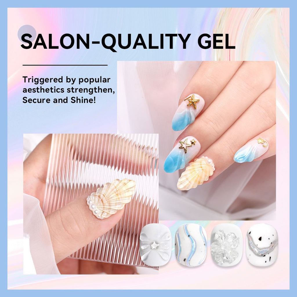 ANTINAI 12 Colors Molding Gel, 3D Sculpture Nail Art Gel, Self‑Leveling Low Odor Nail Carving Gel