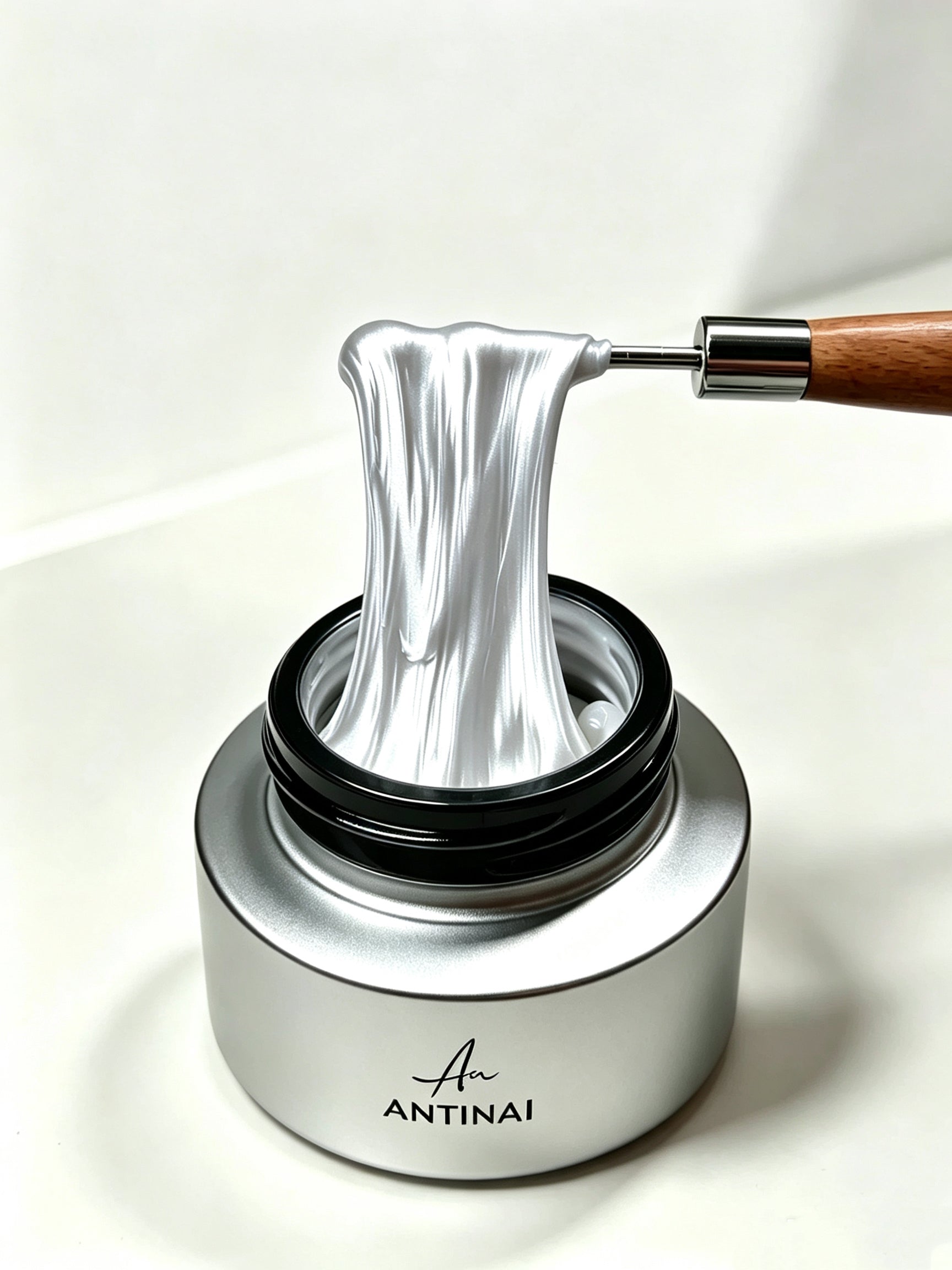 ANTINAI Pearlescent 3D Nail Sculpture Gel Non‑Flow Texture for Hand‑Carved Flower Nails