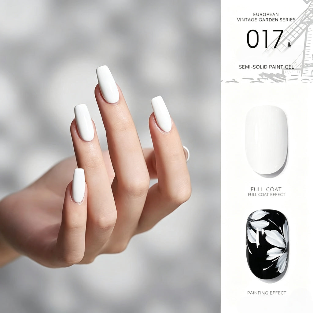 18 Colors Semi‑Solid Nail Paint Gel, Non‑Wipe Cream Gel for Nail Art Painting, Liner & DIY Manicure