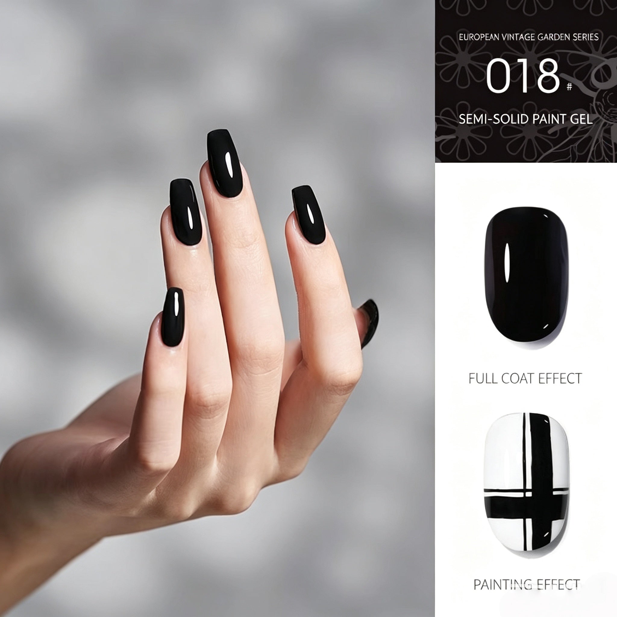 18 Colors Semi‑Solid Nail Paint Gel, Non‑Wipe Cream Gel for Nail Art Painting, Liner & DIY Manicure