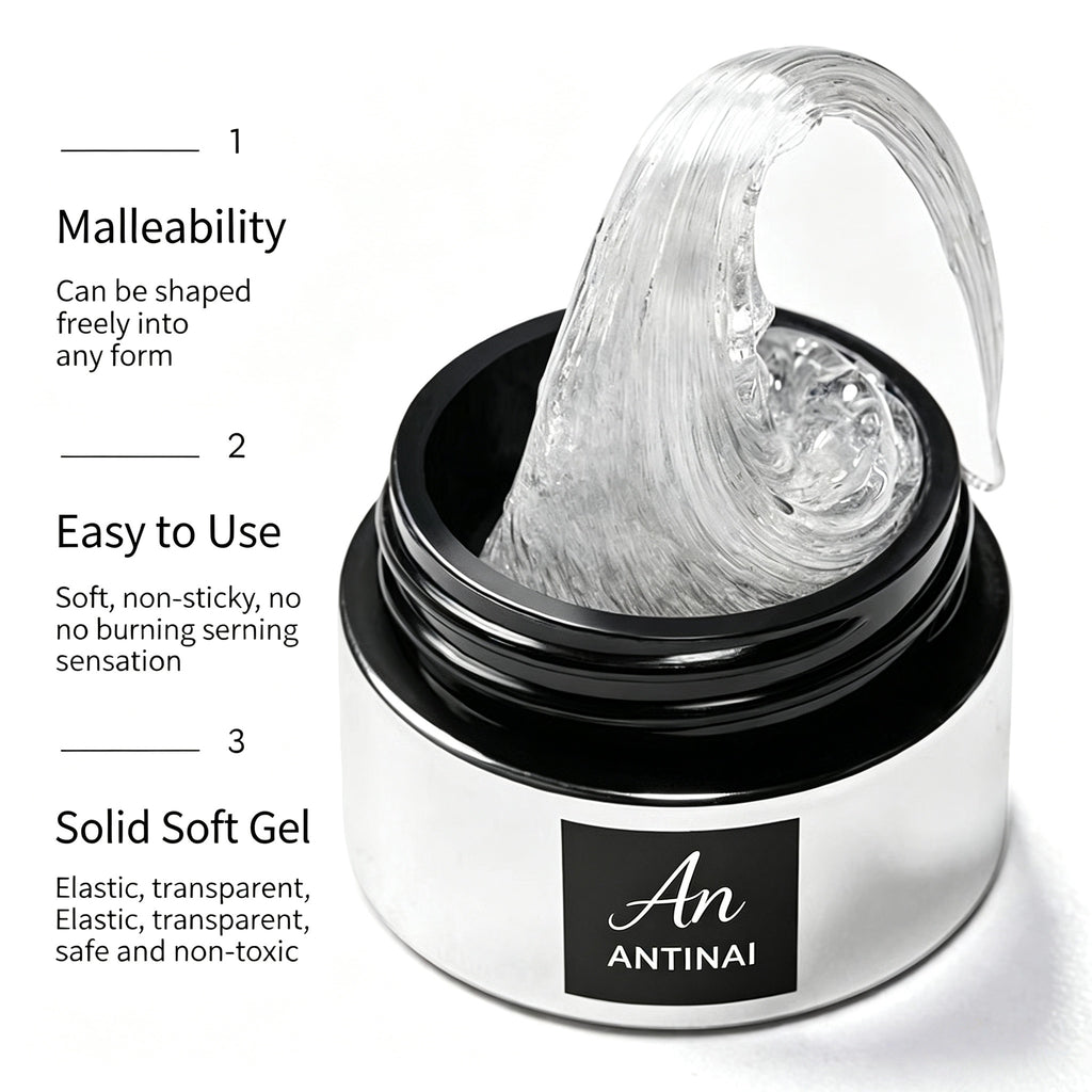 ANTINAI 3D Sculpture Builder Gel ‑Sagging Thick Gel for Nail DIY & Salon Use