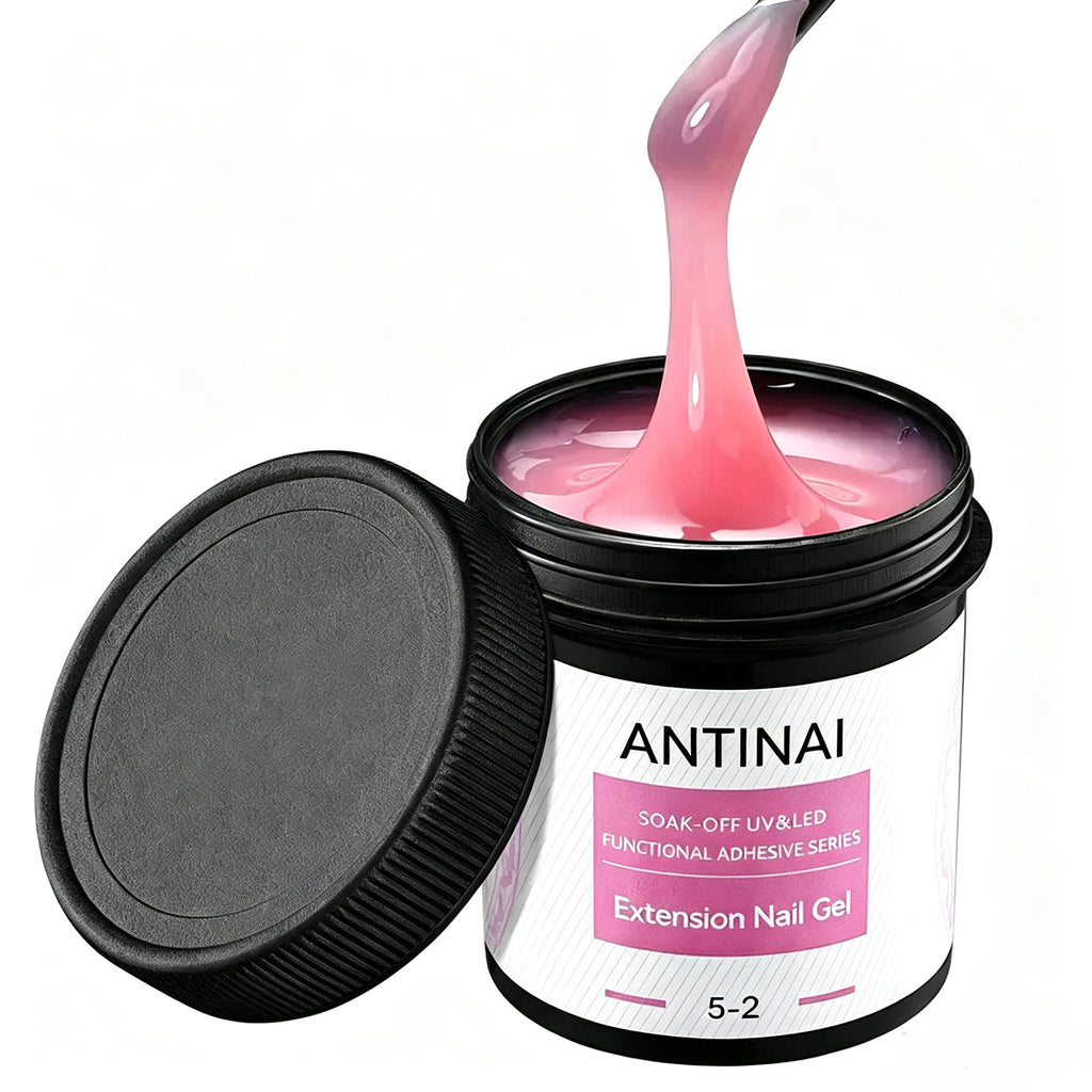 7 in 1 Builder Nail Gel, ANTINAI Multi-Functional Extension Gel for Apex Building, Nail Enhancement, Rhinestone Glue, Nail Shaping