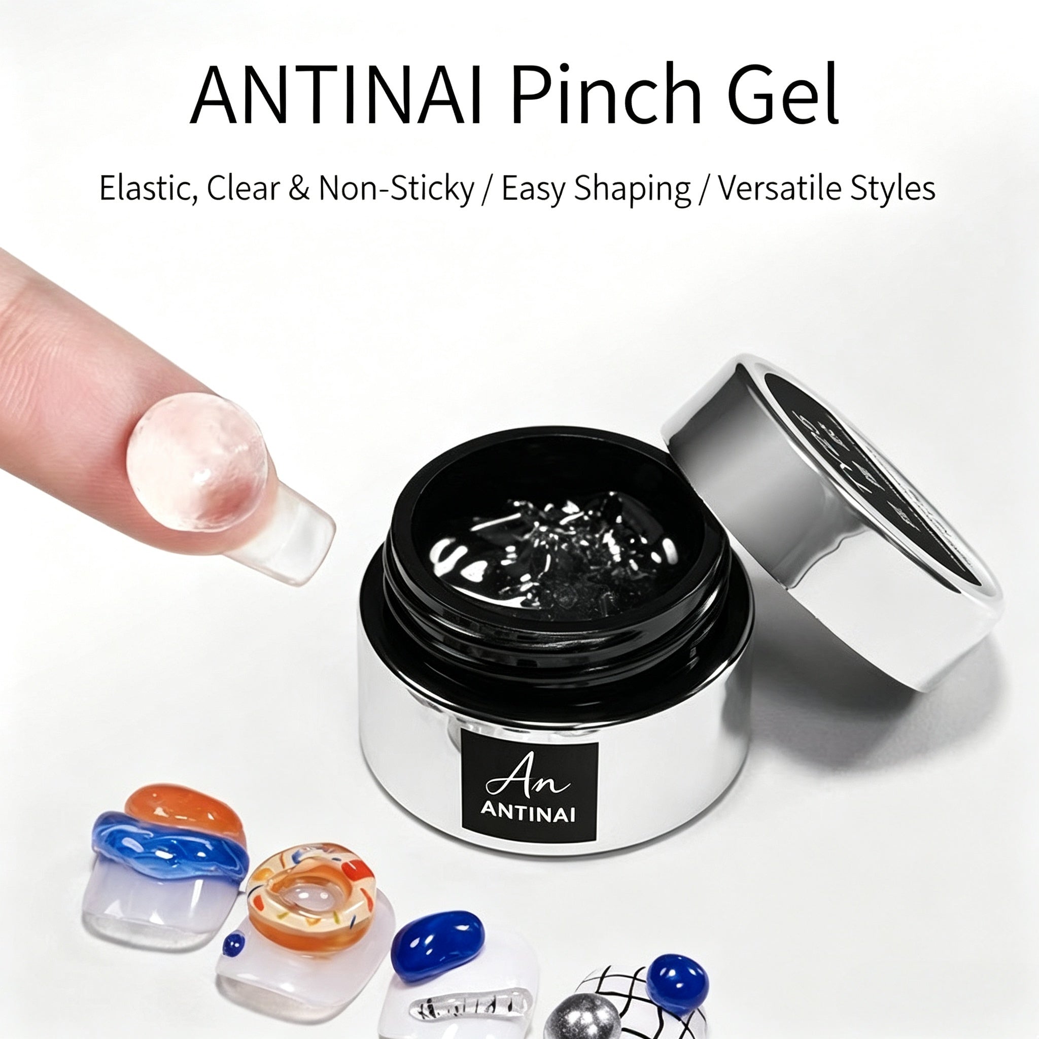 ANTINAI 3D Sculpture Builder Gel ‑Sagging Thick Gel for Nail DIY & Salon Use