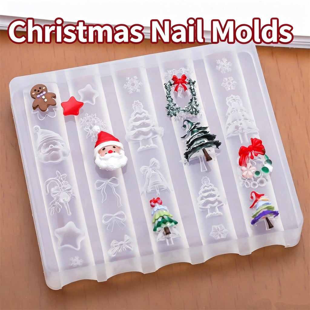 ANTINAI 3D Silicone Nail Art Molds | Embossed Nail Carving & Sculpture Silicone Templates