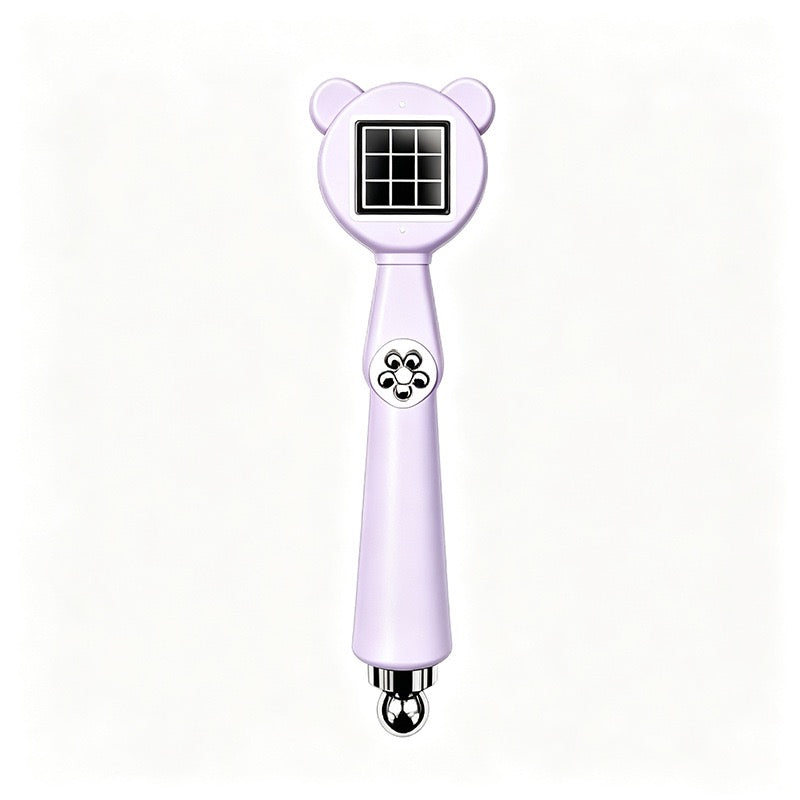 6-in-1 Bear Cat Eye Nail Magnet, Multi Pattern Magnetic Wand for Cat Eye Gel Polish, Petal Grid Plaid Honeycomb Nail Art Tool for Salon & DIY Manicure