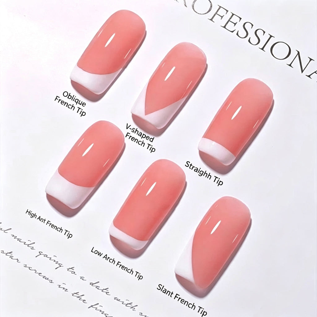 ANTINAI Clear Silicone French Tip Nail Stamper & Scraper Set | Soft Tear-Resistant Stamping Tool