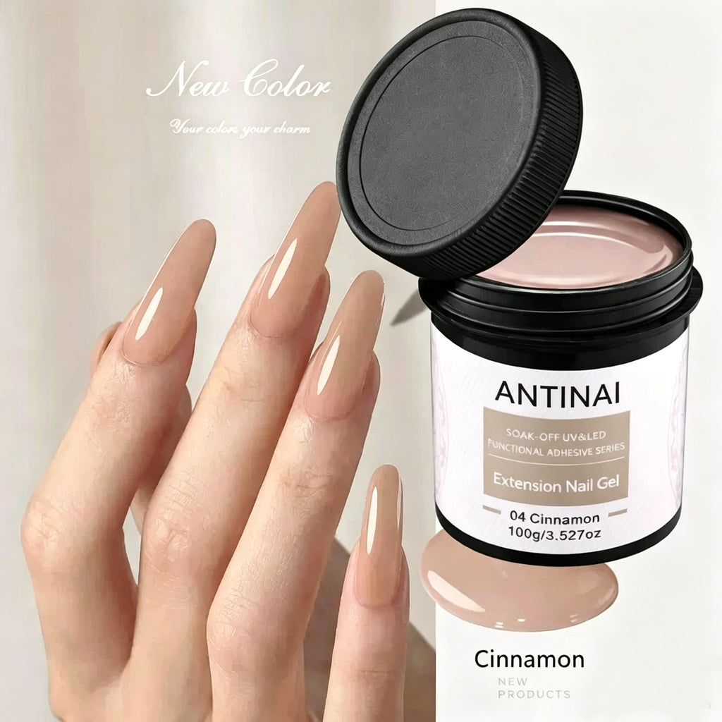 7 in 1 Builder Nail Gel, ANTINAI Multi-Functional Extension Gel for Apex Building, Nail Enhancement, Rhinestone Glue, Nail Shaping