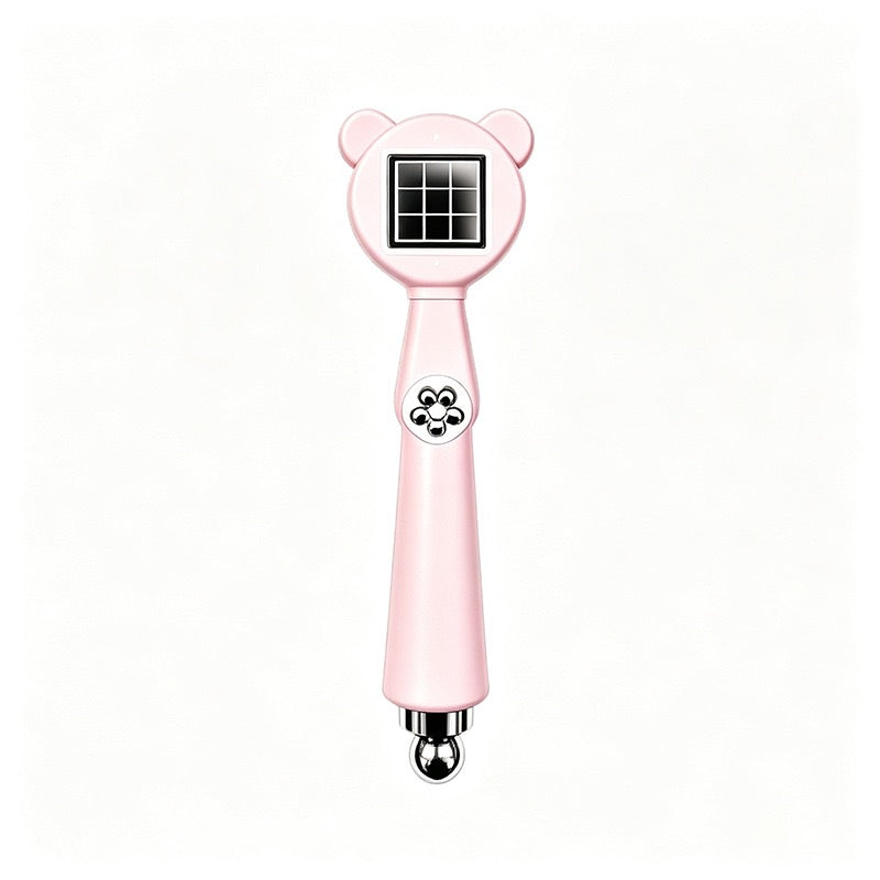 6-in-1 Bear Cat Eye Nail Magnet, Multi Pattern Magnetic Wand for Cat Eye Gel Polish, Petal Grid Plaid Honeycomb Nail Art Tool for Salon & DIY Manicure