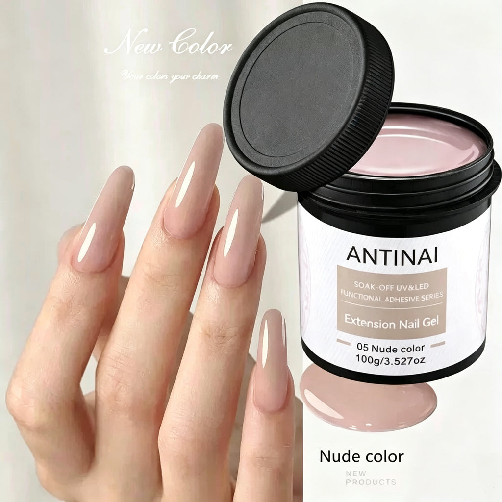 7 in 1 Builder Nail Gel, ANTINAI Multi-Functional Extension Gel for Apex Building, Nail Enhancement, Rhinestone Glue, Nail Shaping