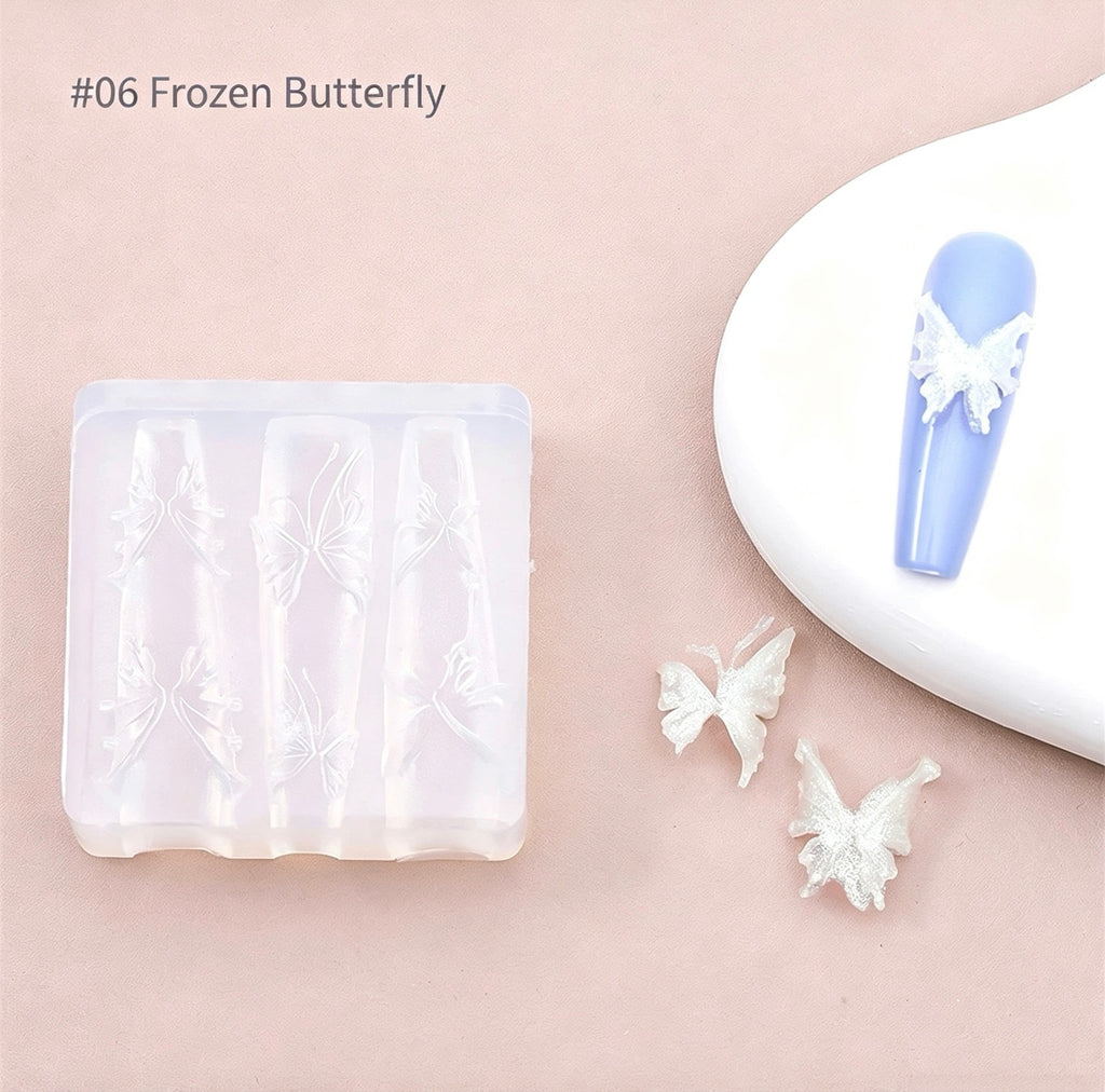 ANTINAI 3D Silicone Nail Art Molds | Embossed Nail Carving & Sculpture Silicone Templates