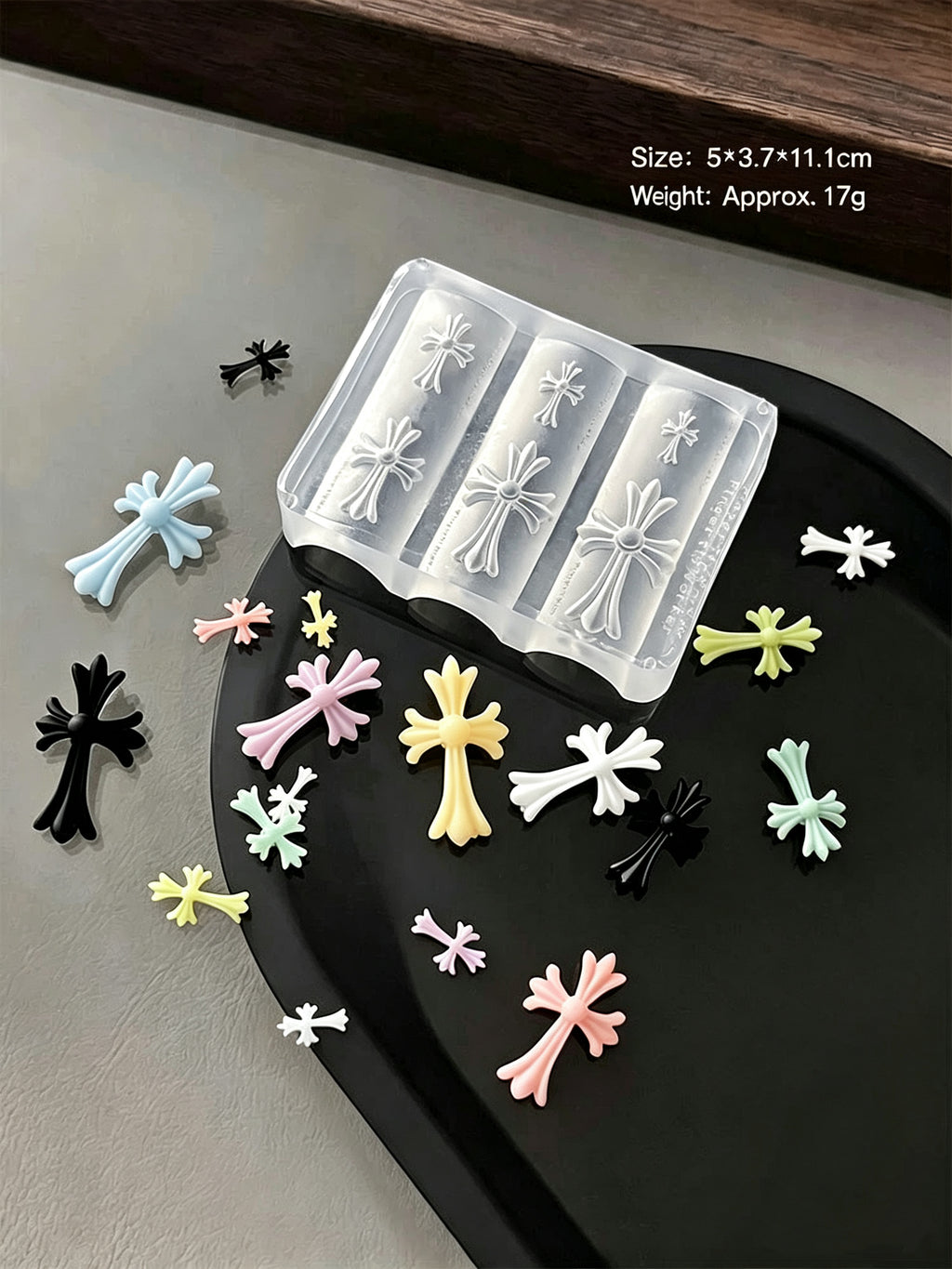 Cross & Heart Butterfly Silicone Nail Mold｜3D Relief Nail Art Mould for Relief Gel, Molding Gel