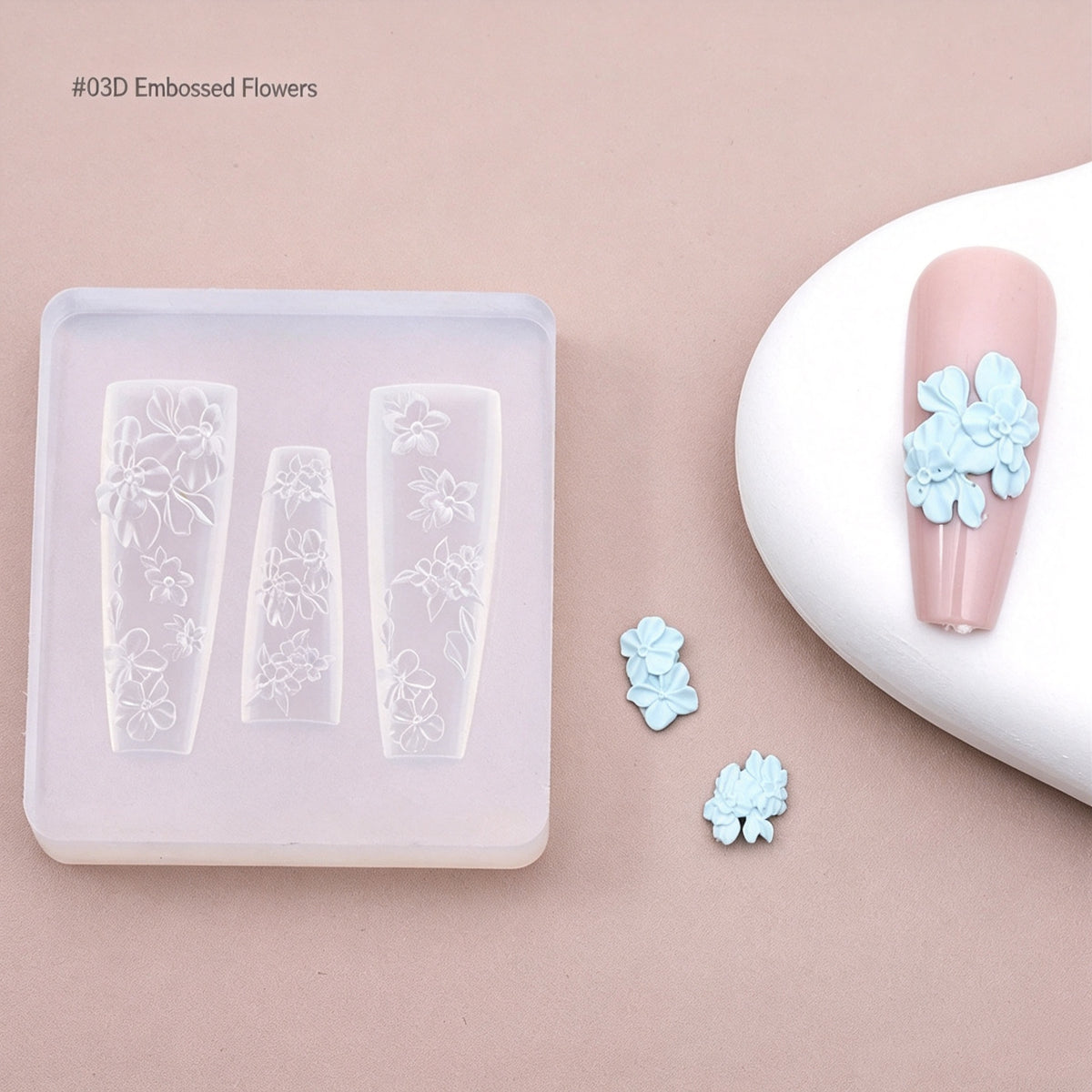 ANTINAI 3D Silicone Nail Art Molds | Embossed Nail Carving & Sculpture Silicone Templates