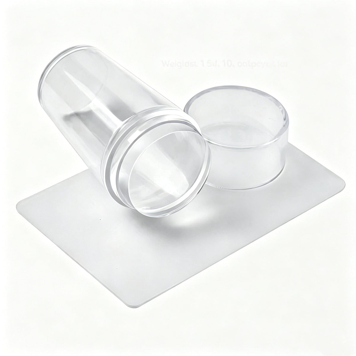 ANTINAI Clear Silicone French Tip Nail Stamper & Scraper Set | Soft Tear-Resistant Stamping Tool