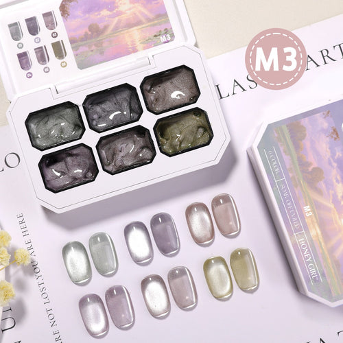 6 Colors Chameleon Magnetic Cat Eye Gel Polish Set