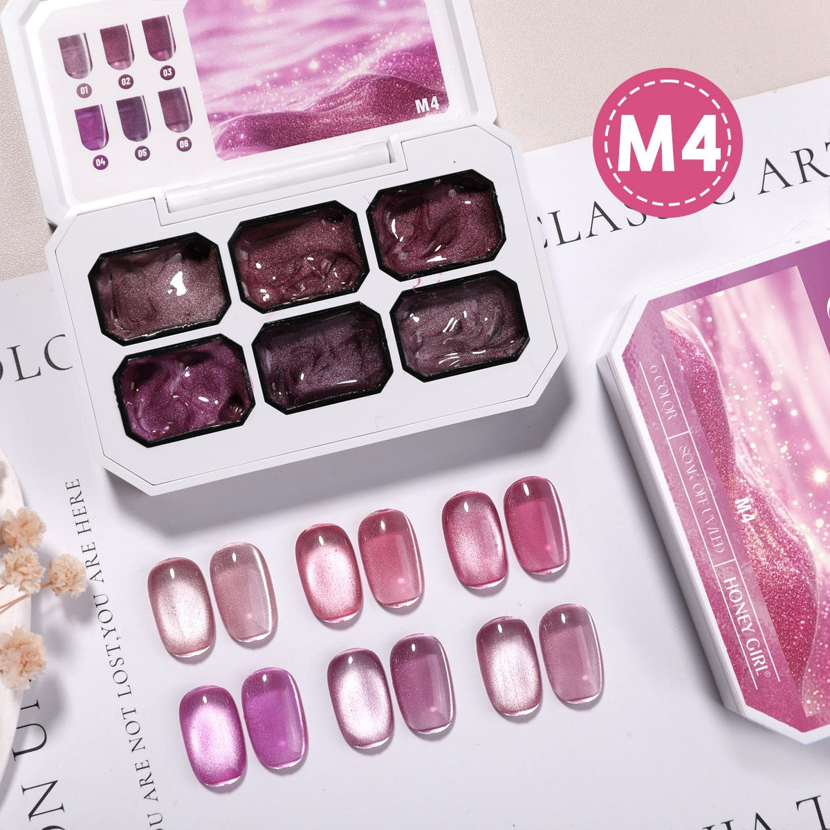 6 Colors Chameleon Magnetic Cat Eye Gel Polish Set