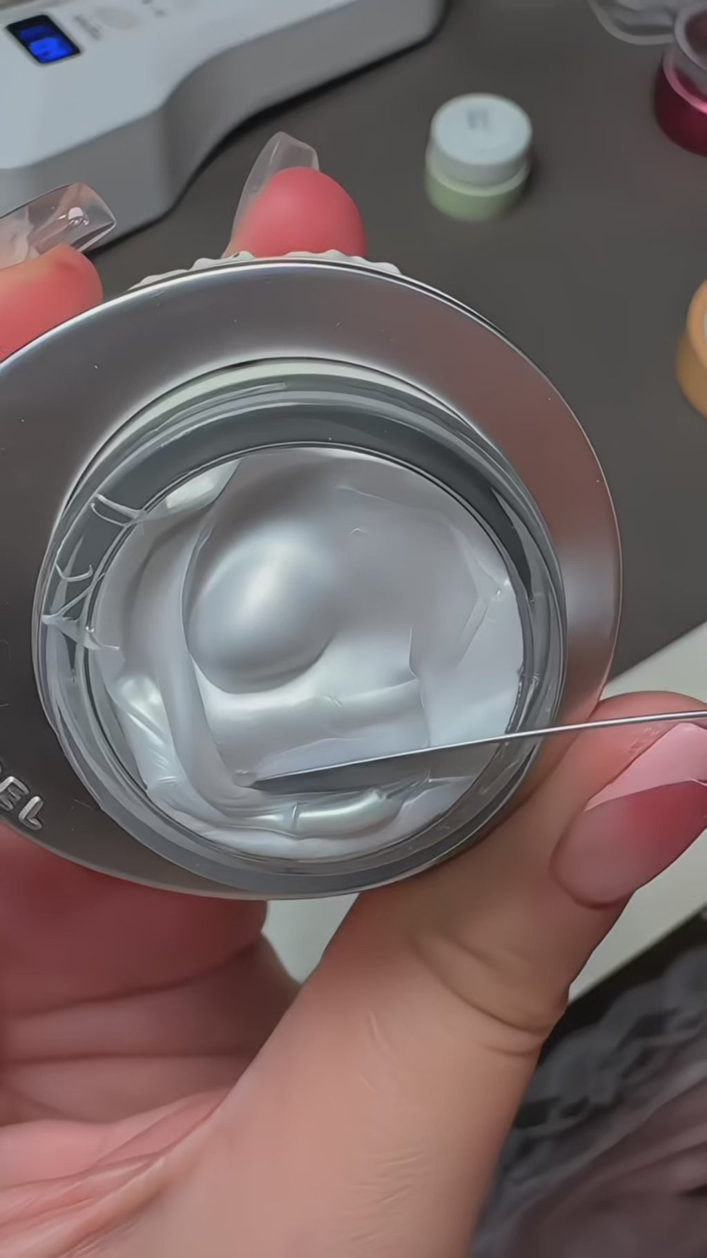 ANTINAI Pearlescent 3D Nail Sculpture Gel Non‑Flow Texture for Hand‑Carved Flower Nails