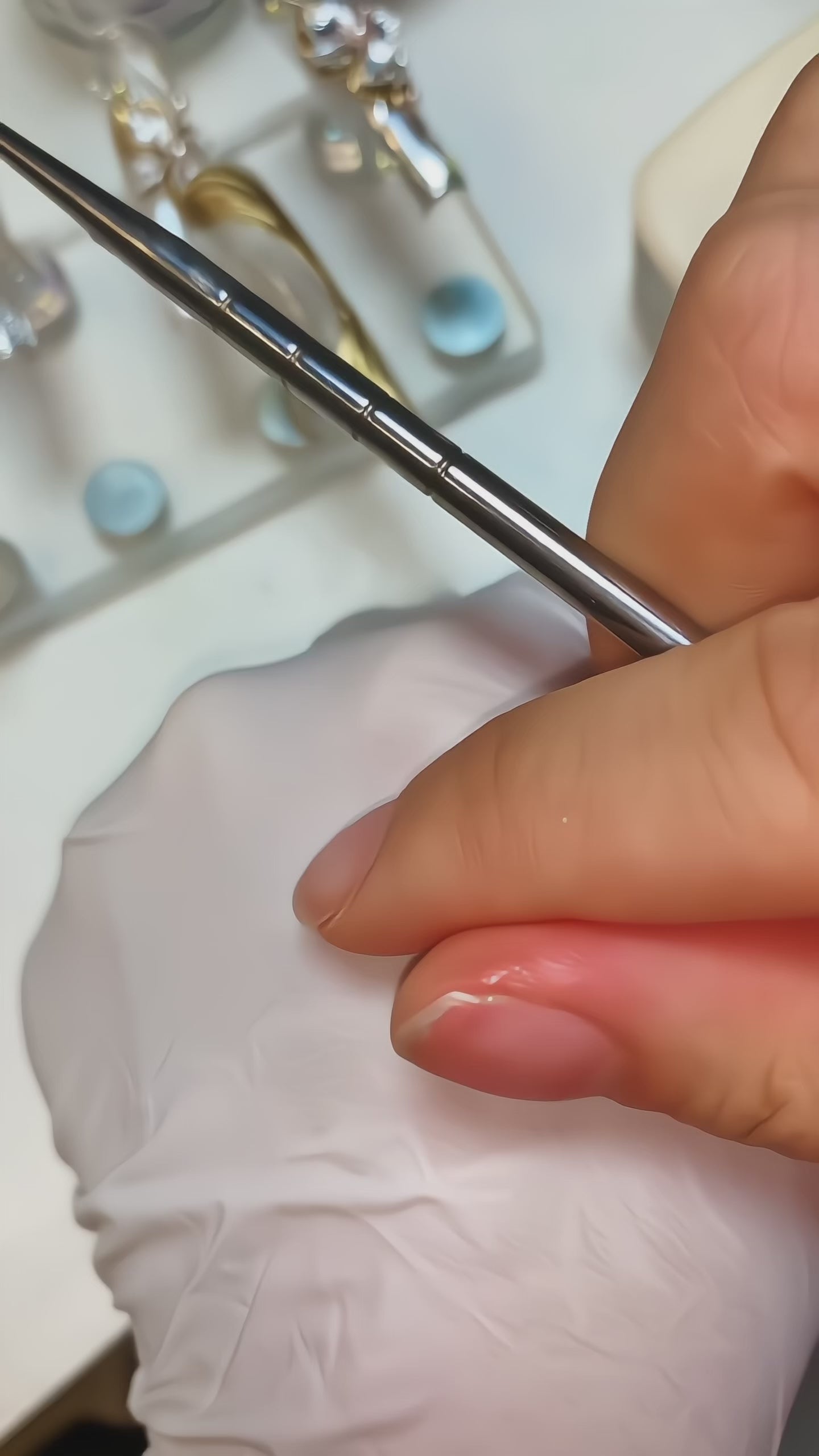 ANTINAI Mirror Metal Painting Gel, Mirror Gold & Silver Metallic Liner Gel for Nail Salon Art